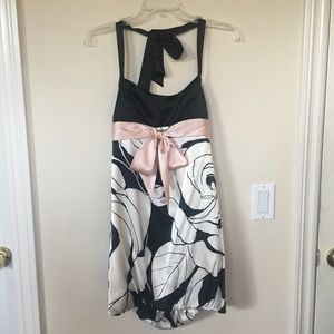 Bebe satin babydoll dress